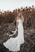 New Arrival Ivory Mermaid Lace Off the Shoulder Beach Wedding Dress INF85