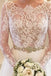 White A-line Long Sleeves Beading Lace Backless Court Train Wedding Dresses IN524