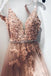 Sweetheart Spaghetti Straps Lace Appliques Floor Length Prom Dress, Formal Evening Dress INF36