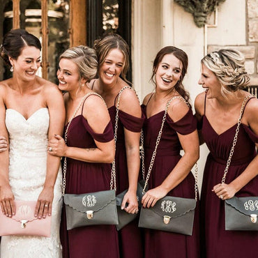 Spaghetti Straps Cheap Chiffon Off Shoulder Burgundy Bridesmaid Dresses ING61