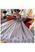 Elegant A-Line Bateau Long Sleeves Grey Satin Prom Dress with Appliques INF55