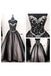 Black White Tulle Long Ball Gown Prom Dress,Sweetheart Beaded Bodice Quinceanera Dresses IN810