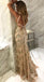 Modest Spaghetti Straps Mermaid Sexy Long Criss Cross Prom Dresses INA39