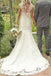 Gorgeous Ivory Trumpet Mermaid Court Train Lace Country Wedding Dress IN594