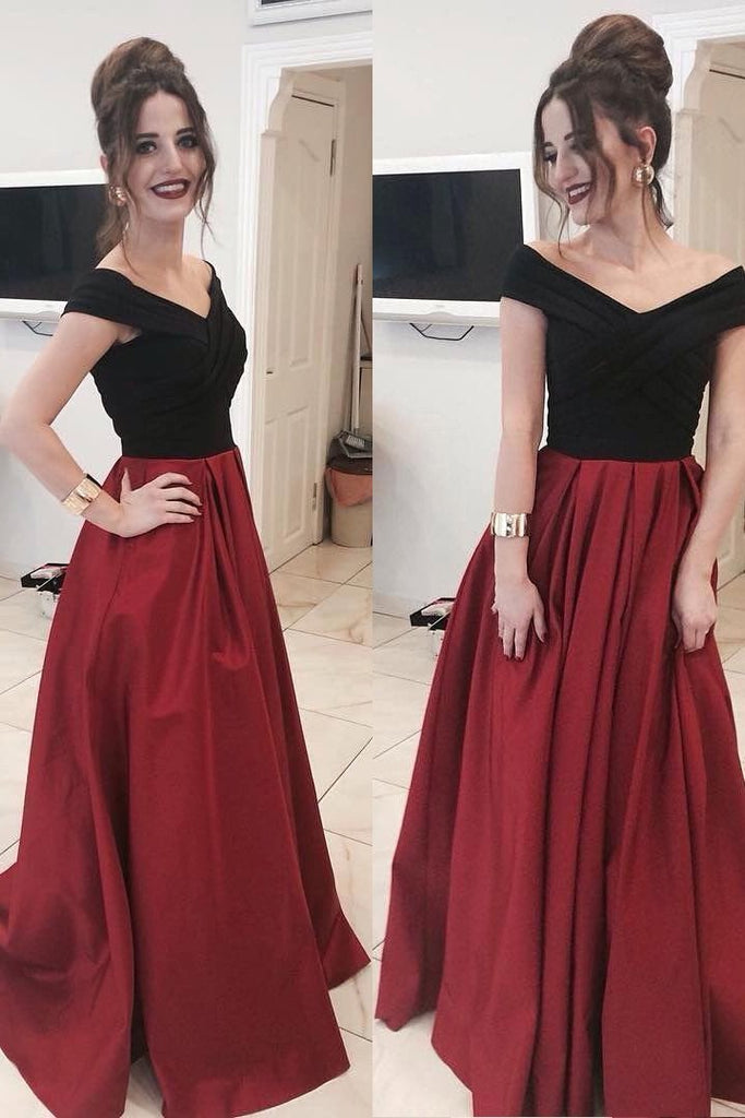 New Arrival V-Neck A-Line Long Prom Dresses,Cheap Formal Women Evening Dress IN752
