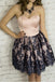 Cute Sweetheart Short Lace Pink A Line Homecoming Dress Party Dresses INA88
