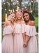 Off the Shoulder Burgundy Bridesmaid Dresses Cheap Long Bridesmaid Dress INO23
