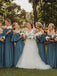 Off the Shoulder Burgundy Bridesmaid Dresses Cheap Long Bridesmaid Dress INO23