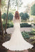 beautiful Sexy Deep V-Neck Lace Top Long Sleeve Mermaid Wedding Dress IN803