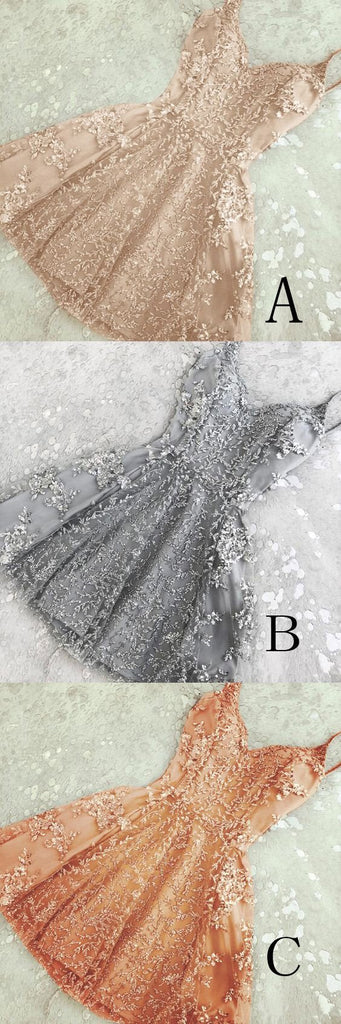 A-Line Spaghetti Straps Homecoming Dresses,Short Cute Prom Dress,Graduation Dresses IN418