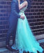 Unique Two Pieces Lace Tulle Long Prom Dress,Formal Evening Dresses IN978