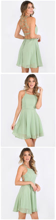 Chiffon Cheap Short Prom Dresses,Sweet 16 Dress,Cute Homecoming Dresses For Teens IN332