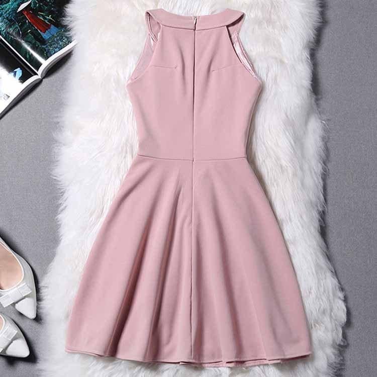 Simple Halter Zipper Mini Homecoming Dresses,Sexy Party Dress,Short Evening Dress IN326