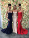 Sexy Mermaid Sweetheart Sweep Train Royal Blue Bridesmaid Dresses IN448
