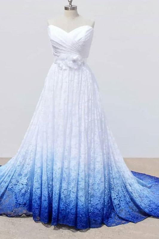 Ombre beach clearance wedding dress