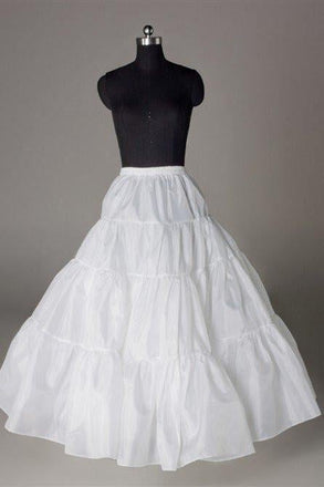 Fashion A Line Wedding Petticoat Accessories White Floor Length INP16