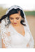 3 Meters Long Tulle Wedding Veil Lace Applique Edge WV8