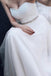 Sweetheart Strapless A-line Lace Tulle Beading Wedding Dresses With Court Train IN559