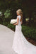 Modest Lace Wedding Dresses with Appliques,Cap Sleeves Open Back Wedding Gowns stunning IN420