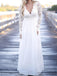 Lace Chiffon Bodice Burgundy Prom Dress,Long Simple Bridesmaid Dress with Long Sleeves IN381