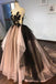Black Lace V Neck A-line Formal Prom Dress, Long Ball Gown Evening Dresses ING34