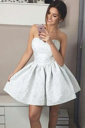 Fashion A-Line Sweetheart Mini Short Homecoming Dress,Graduation Dresses INB33