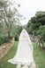 Alencon Lace Edge Cathedral Long Bridal Veil with Blusher WV14