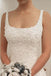 Elegant A Line Appliques Scoop Long Wedding Dresses INE93