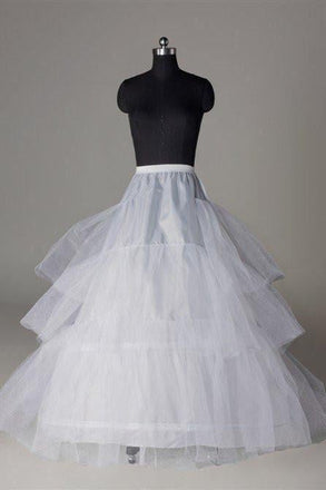 Tulle Wedding Petticoat Accessories White Floor Length INP4