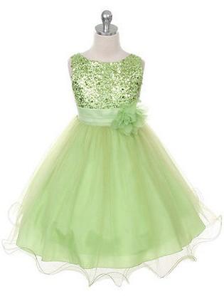 Ball Gown Round Sleeveless Tulle Flower Long Flower Girl Dress IN704