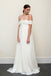 Long A-line Off-the-shoulder Backless Chiffon Wedding Dress,Sexy Wedding Gown IN536