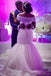 Off the Shoulder Mermaid Tulle Wedding Dresses With Beading Court Train INH1