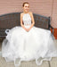 Two Piece Long Beading Long Tulle Prom Dress,A Line Evening Dresses INB21